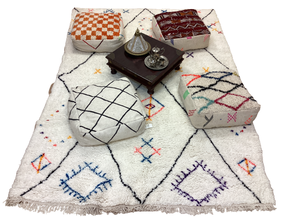 Handgeknüpfter Orientteppich Designer Berber 300x200cm