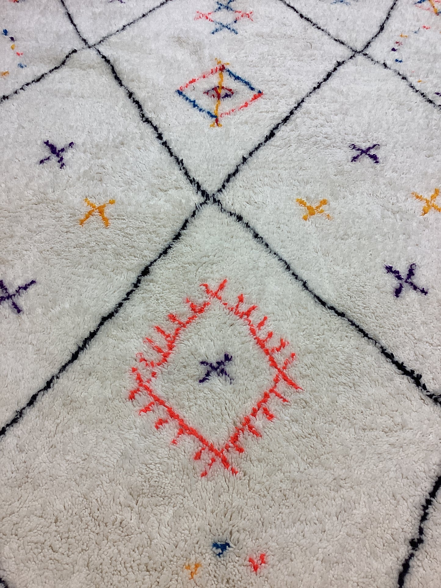 Handgeknüpfter Orientteppich Designer Berber 300x200cm