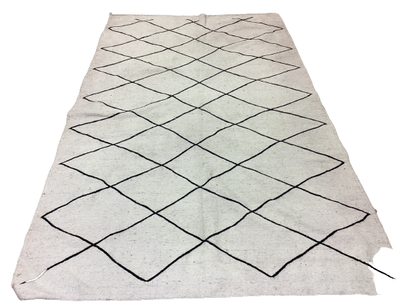 Handgeknüpfter Orientteppich Designer Berber 255x150cm Marokko Kunstvoll