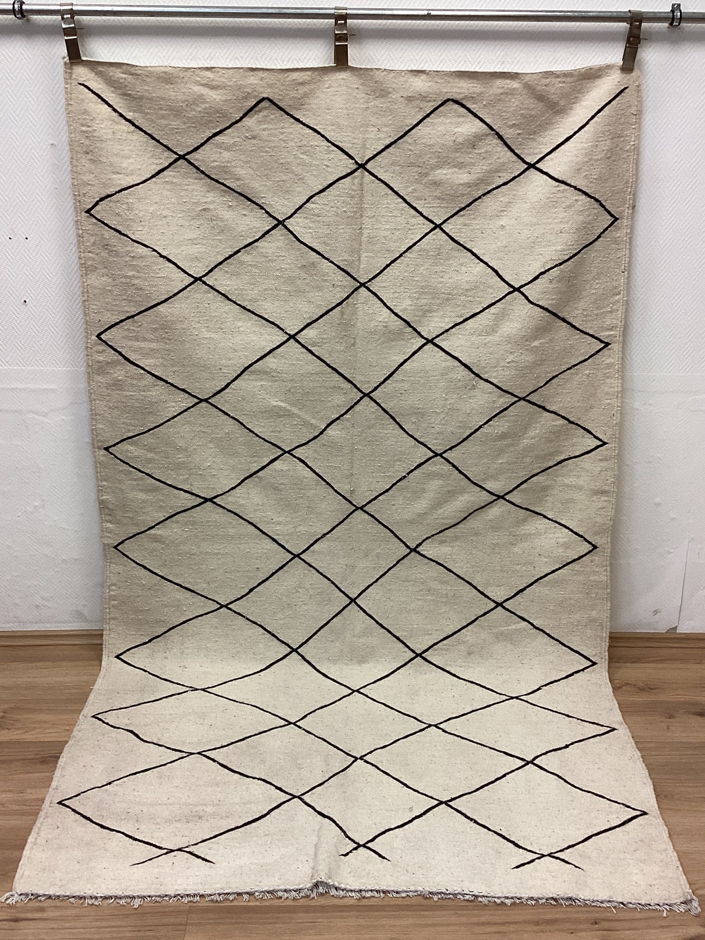 Handgeknüpfter Orientteppich Designer Berber 255x150cm Marokko Kunstvoll