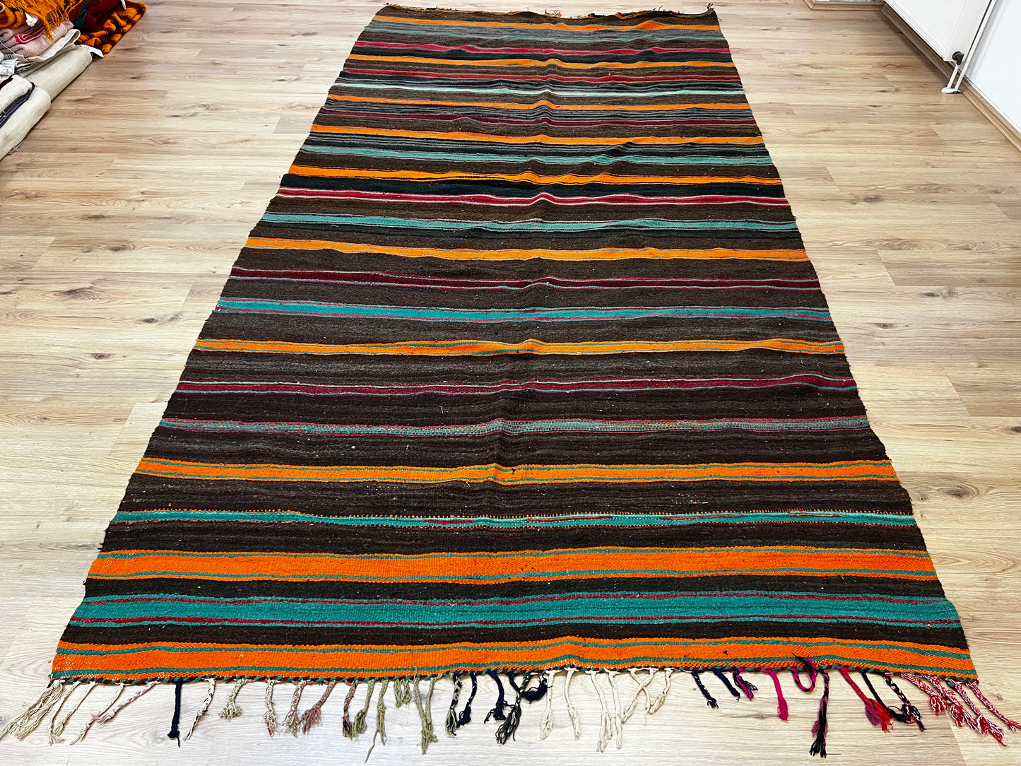 Berber Kelim Liyana's -Teppich - 370x182 cm - Neu