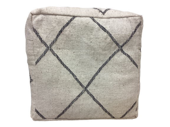 Handgefertigt Berber Sitzkissen Pouf Marke Beni Ourain 25x60x65cm