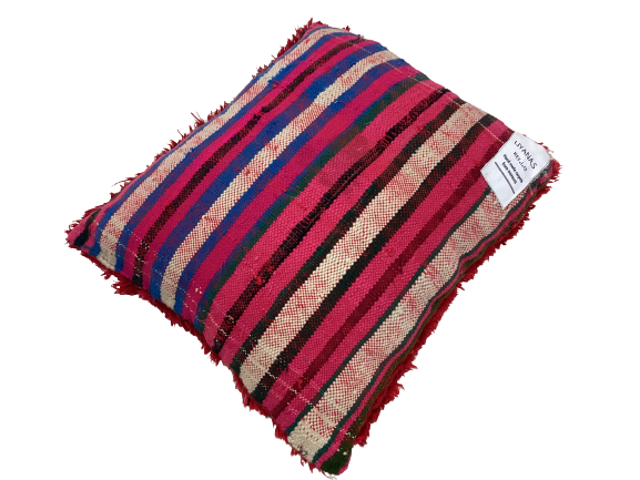 Handgefertigtes Berber Dekokissen Pouf "Beni Ourain" 43x38cm