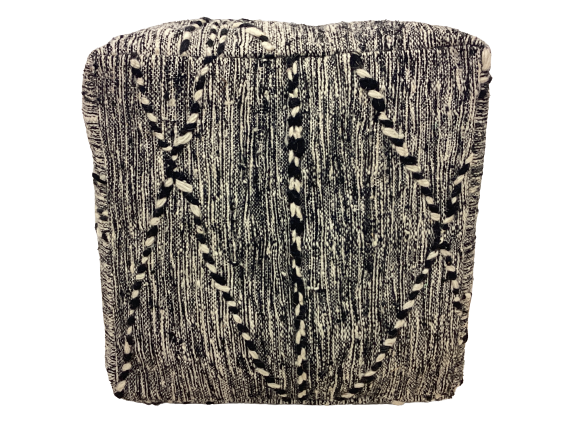 Handgefertigt Berber Sitzkissen Pouf Marke Beni Ourain 25x60x65cm
