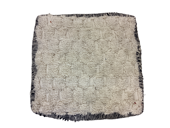 Handgefertigt Berber Sitzkissen Pouf Marke Beni Ourain 25x60x65cm