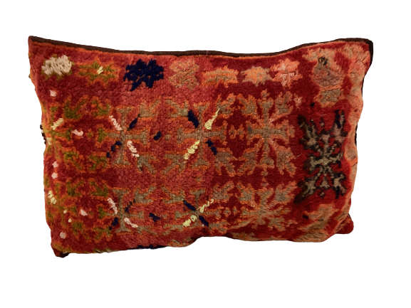 Handgefertigt Berber Dekokissen Pouf Marke Beni Ourain 60x40x10cm