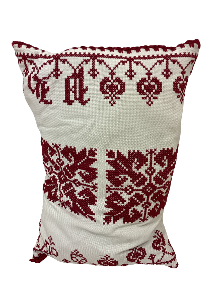 Handgefertigt Berber Dekokissen Pouf "Beni Ourain" 45x30x5cm