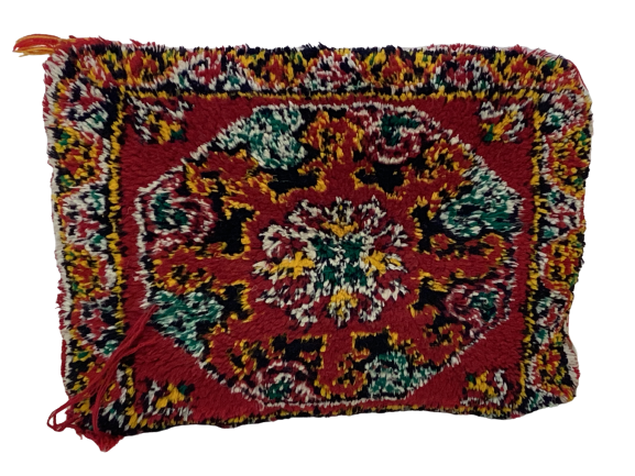 Handgefertigt Berber Dekokissen Pouf Marke Beni Ourain 45x33x5cm