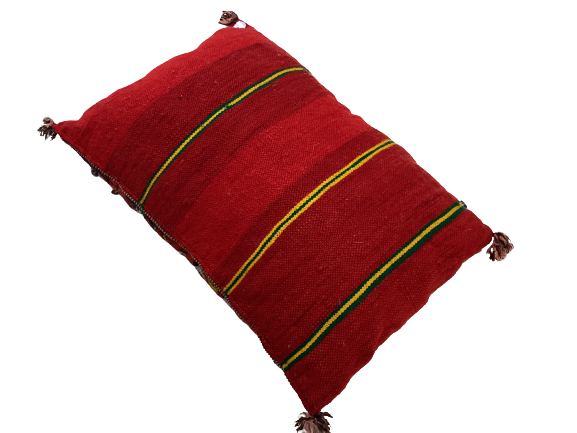 Handgefertigt Berber Dekokissen Pouf Marke Beni Ourain 55x40x5cm