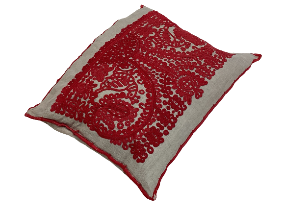 Handgefertigt Berber Dekokissen Pouf Marke Beni Ourain 50x45x10cm