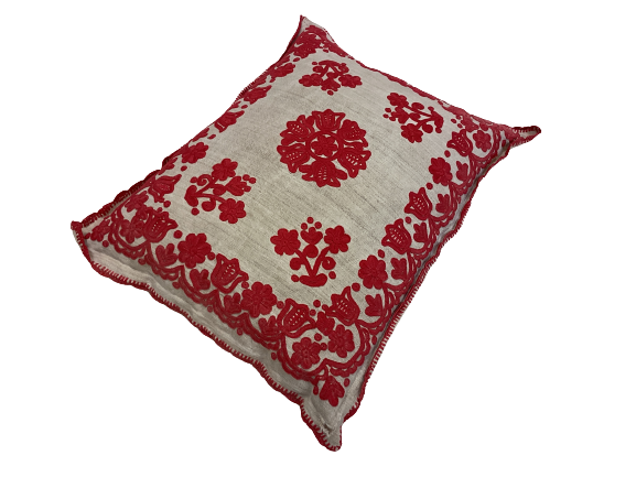 Handgefertigt Berber Dekokissen Pouf Marke Beni Ourain 65x50x10cm