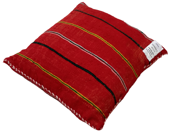 Handgefertigt Berber Dekokissen Pouf Marke Beni Ourain 50x50x15cm