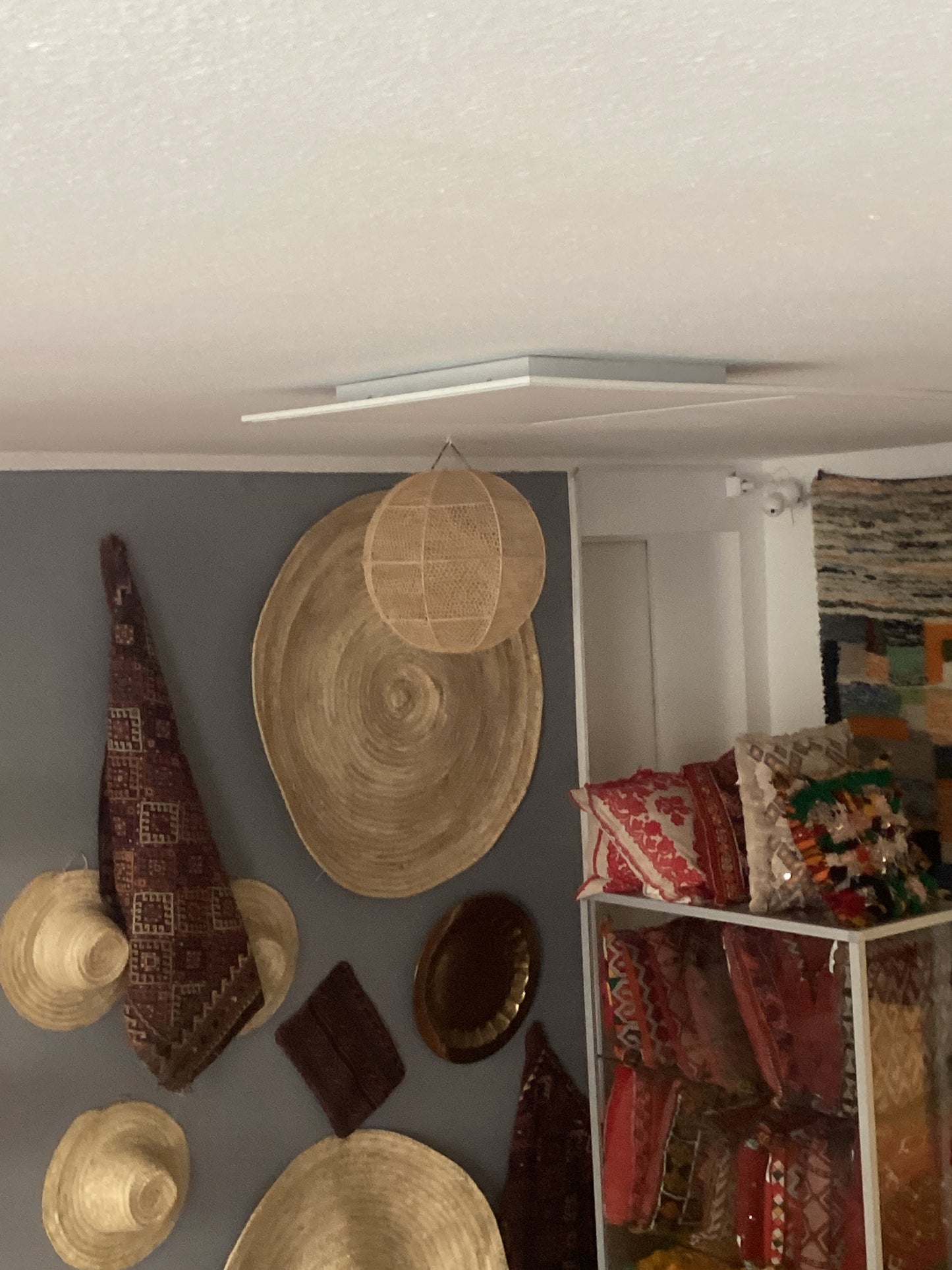 Rattan Lampenschirm Deko Deckenbeleuchtung Handgefertigt Ø50x40Hcm