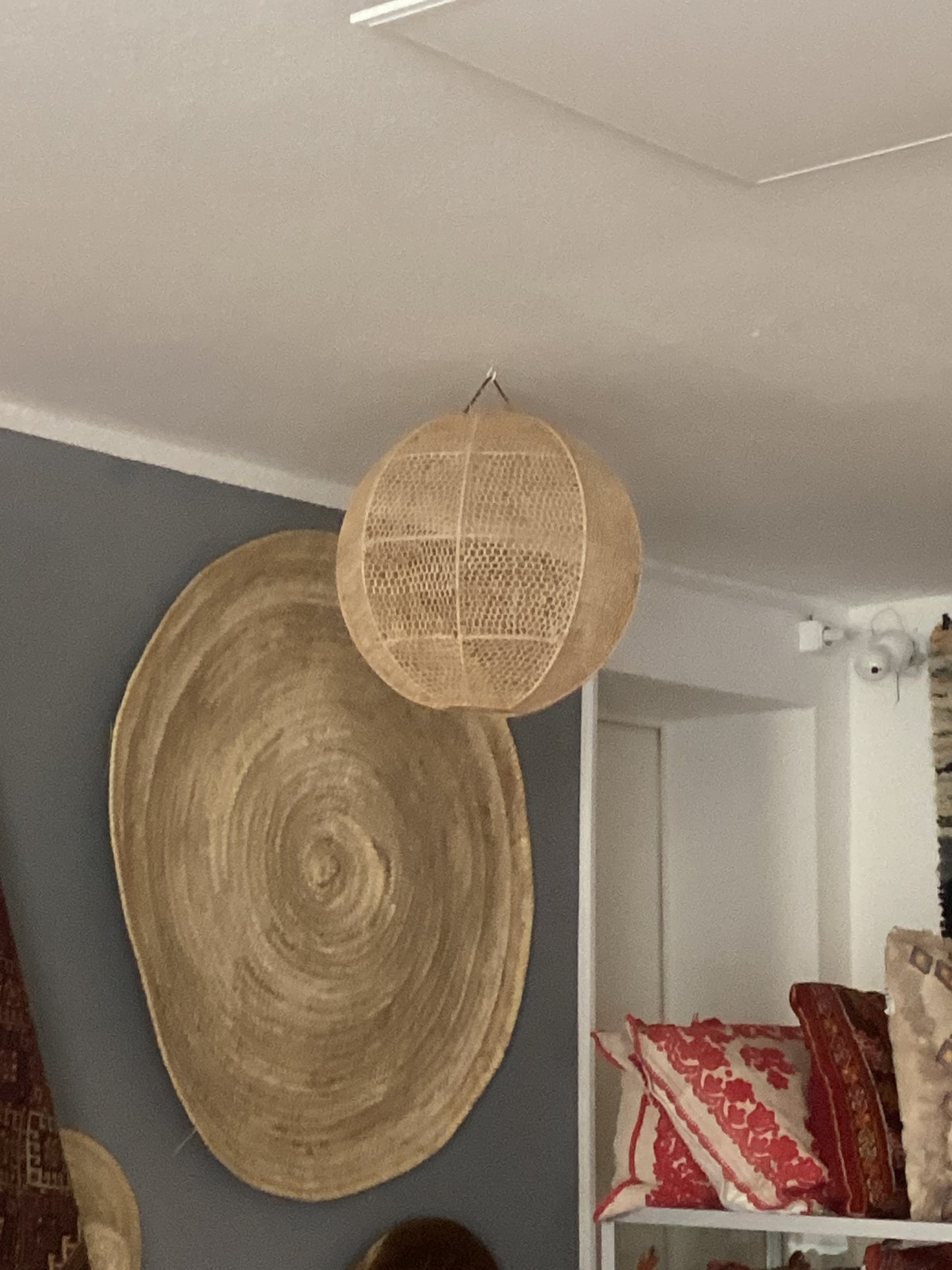 Rattan Lampenschirm Deko Deckenbeleuchtung Handgefertigt Ø50x40Hcm