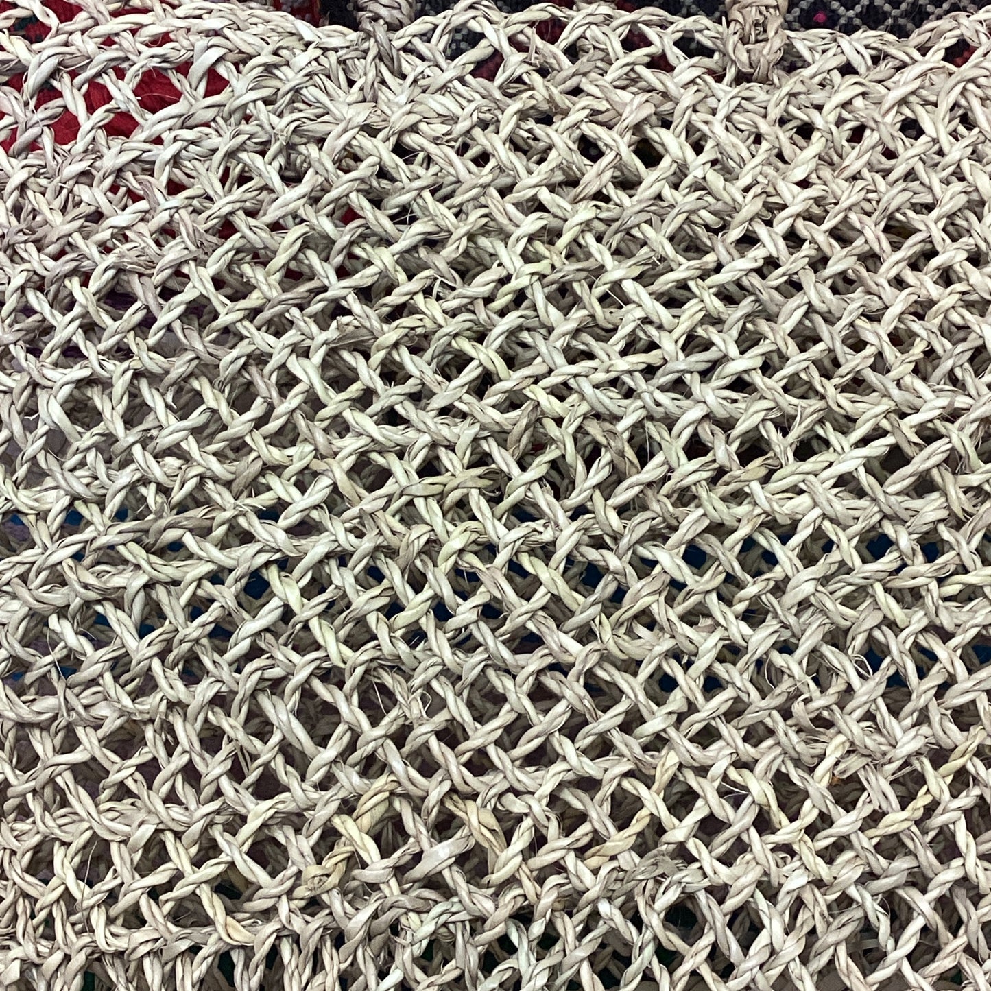 Rattan Korb Dekokorb Flecht Einkaufskorb Handgefertigt Ø50x38Hcm