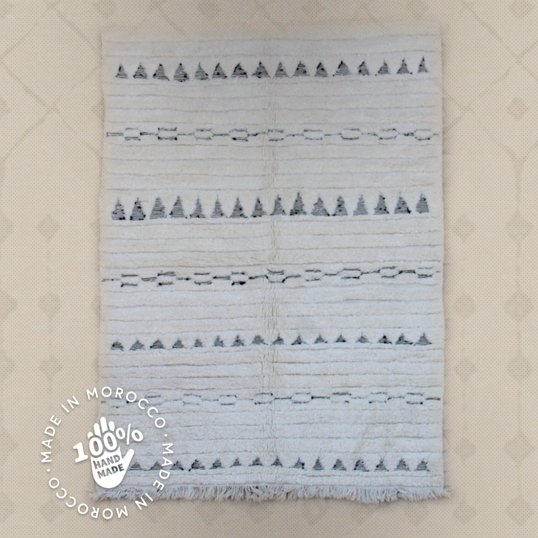 Modern designer Berber Beni Ourain Liyana, S carpet - 257 cm - 170 cm