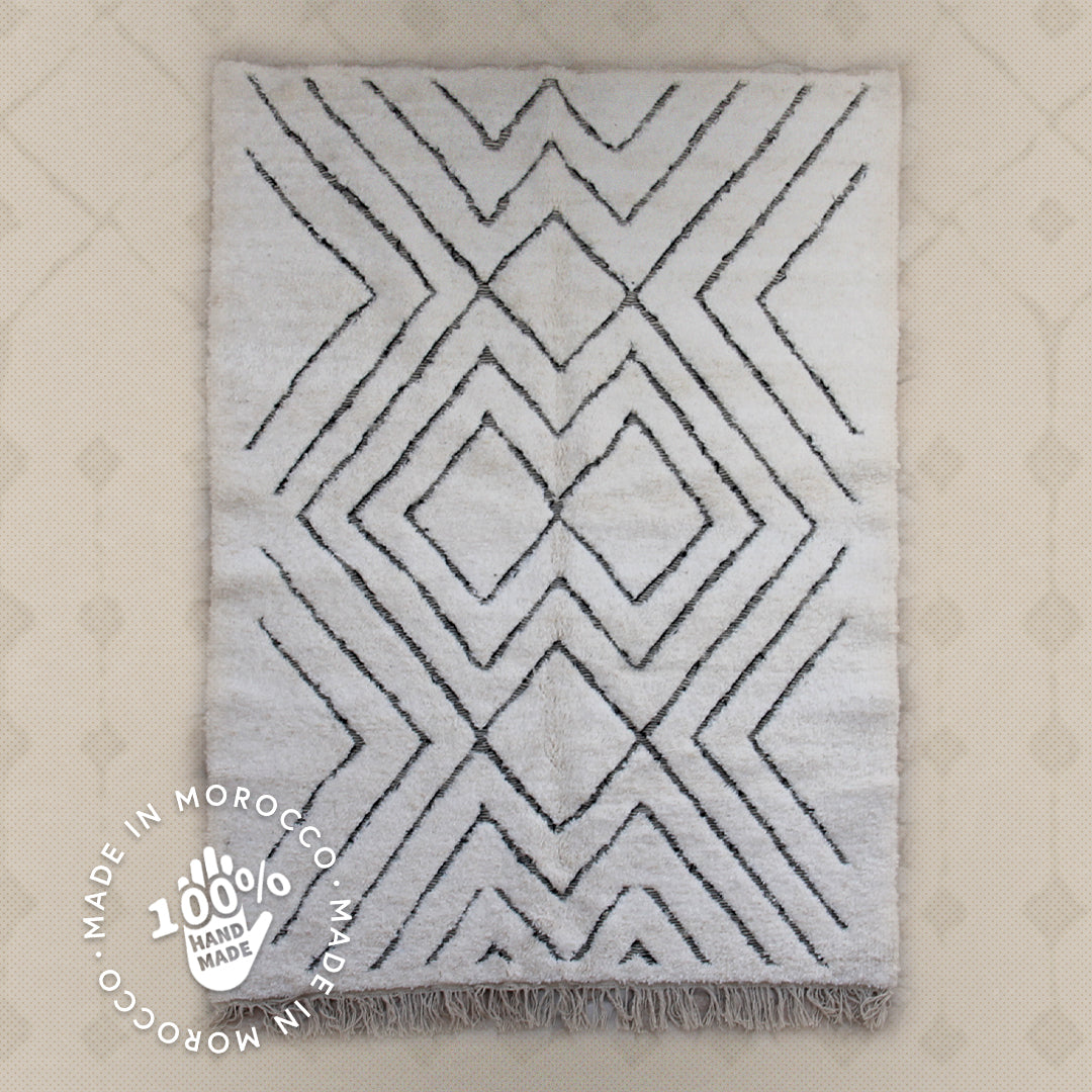 Modern designer Berber Beni Ourain Liyana, S carpet 252 cm - 171 cm