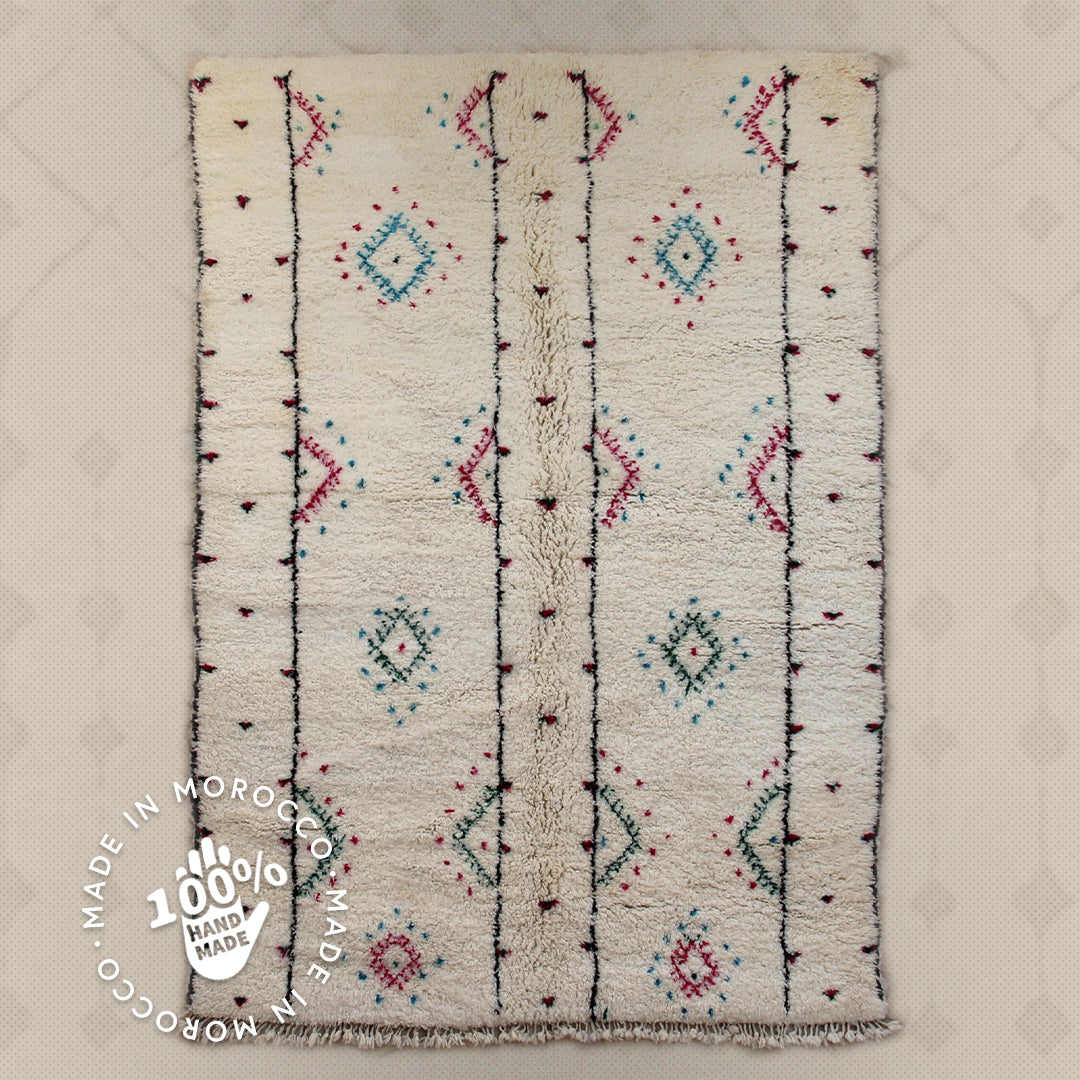 Modern designer Berber Beni Ourain Liyana, S carpet 260 cm - 181 cm