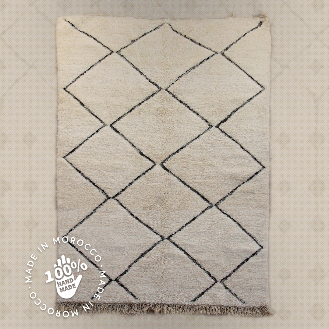 Modern designer Berber Beni Ourain Liyana, S carpet - 250 cm - 154 cm