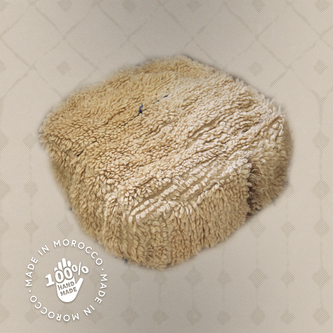 Sitzkissen Pouf Beni Ourain Liyana,s -Teppich