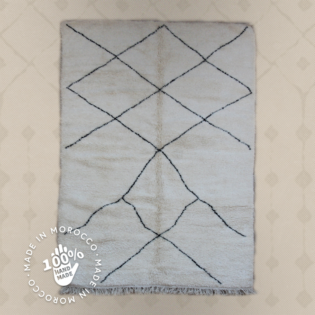 Modern designer Berber Beni Ourain Liyana, S carpet - 267 cm - 168 cm