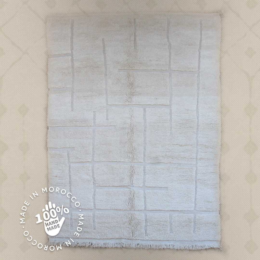 Modern designer Berber Beni Ourain Liyana, S carpet 290 cm - 190 cm