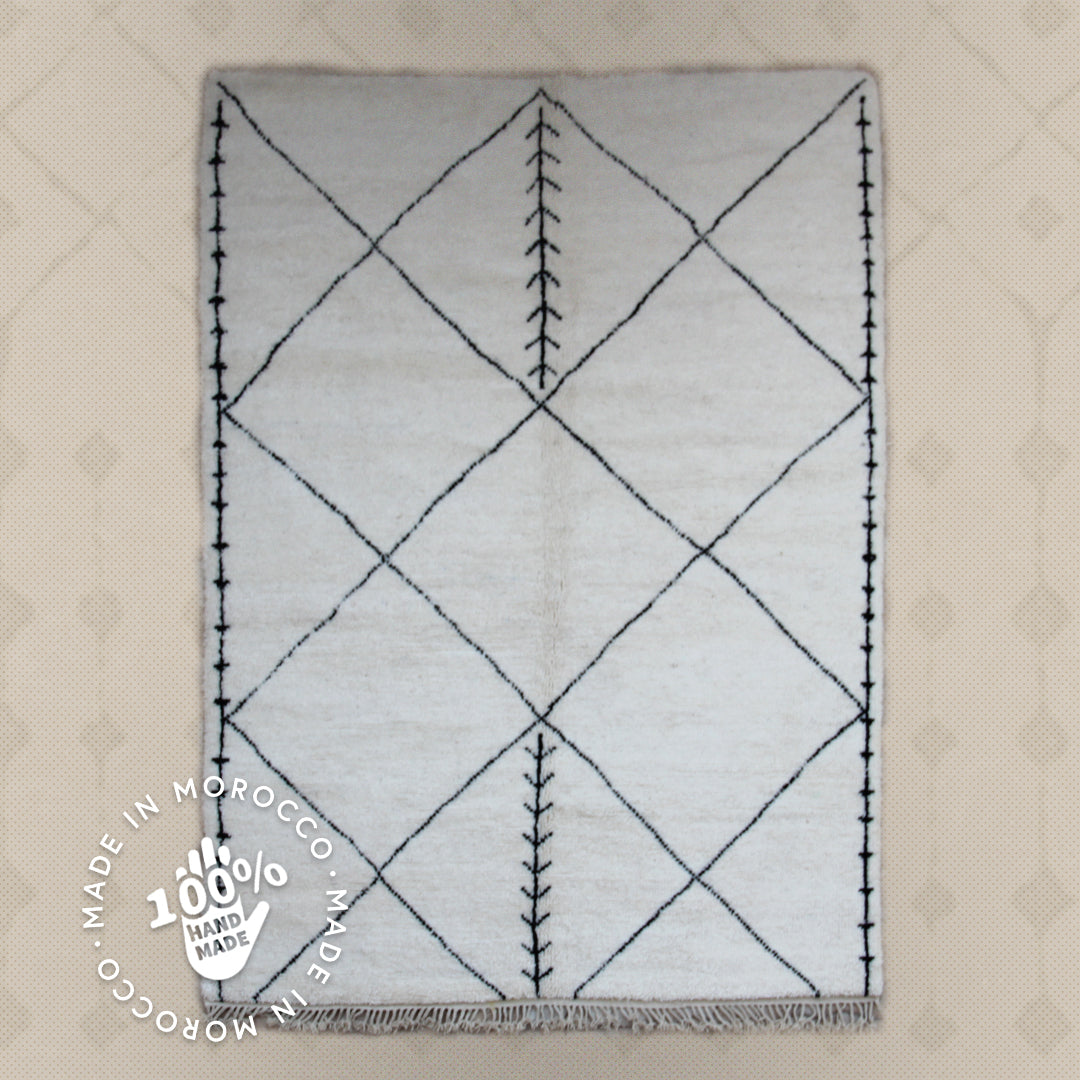 Modern designer Berber Beni Ourain Liyana, S carpet - 300 cm - 209 cm