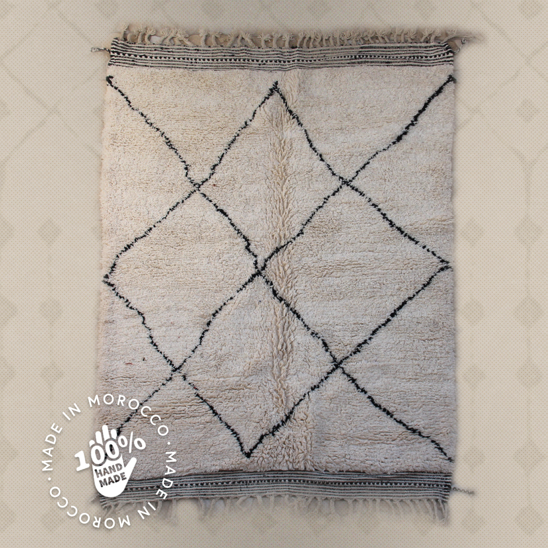 Modern designer Berber Beni Ourain Liyana, S carpet 293 cm - 199 cm