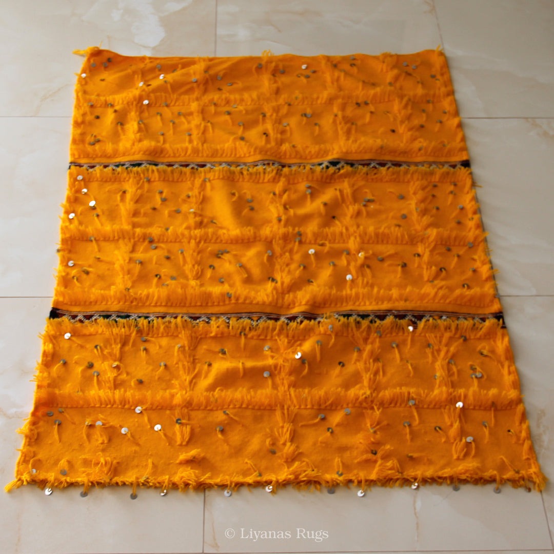 Modern Designer Berber Handira Liyana,S - Yellow color