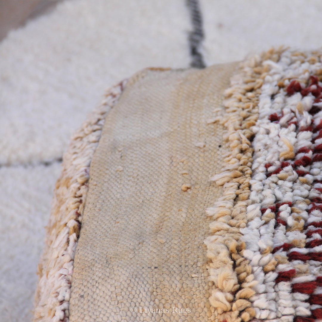 Sitzkissen Pouf Beni Ourain Liyana,s -Teppich