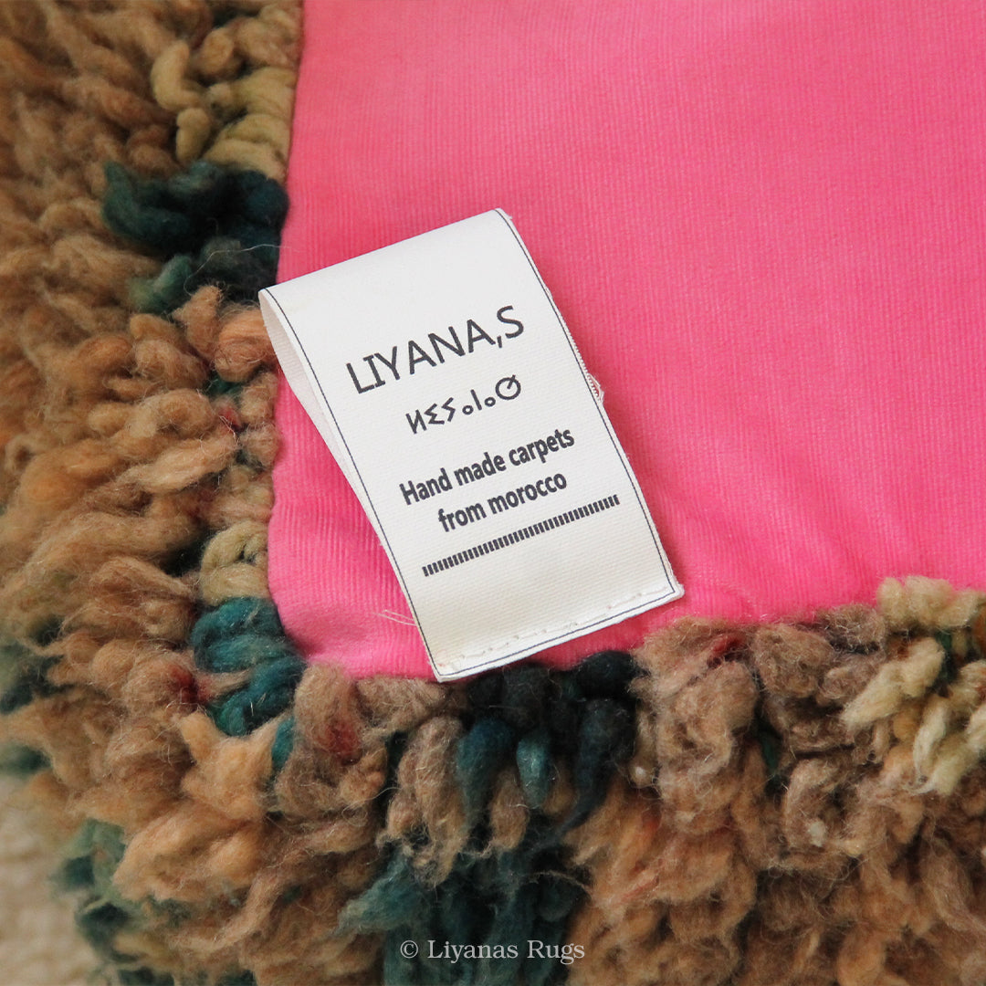 Sitzkissen Pouf Beni Ourain Liyana,s -Teppich