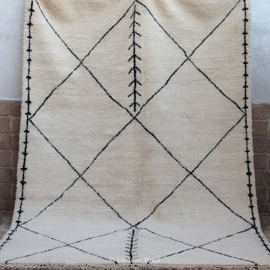 Modern designer Berber Beni Ourain Liyana, S carpet - 300 cm - 209 cm