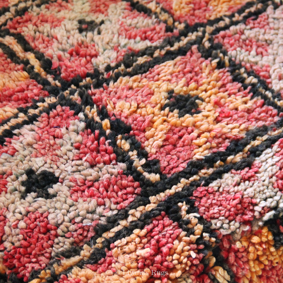 Sitzkissen Pouf Beni Ourain Liyana,s -Teppich