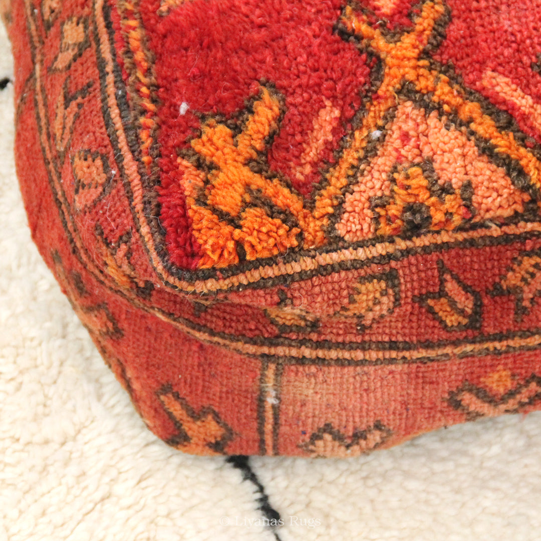 Sitzkissen Pouf Beni Ourain Liyana,s -Teppich