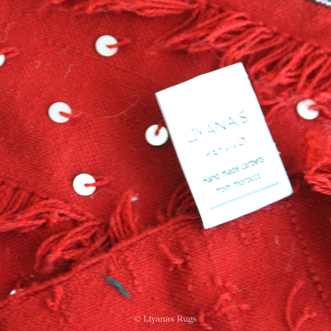 Modern Designer Berber Handira Liyana,S - Red color