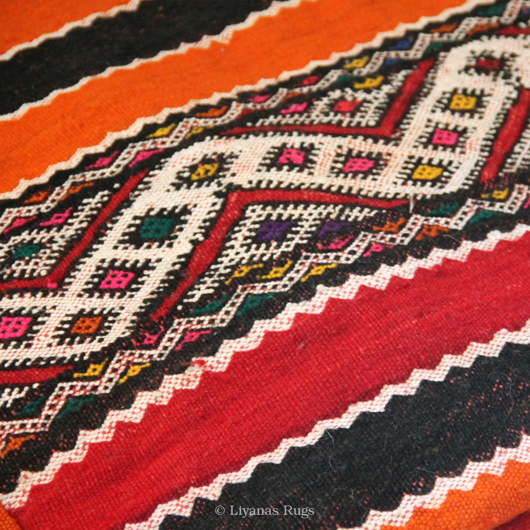 Sitzkissen Pouf Beni Ourain Liyana,s -Teppich