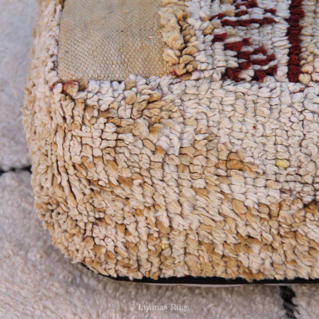 Sitzkissen Pouf Beni Ourain Liyana,s -Teppich