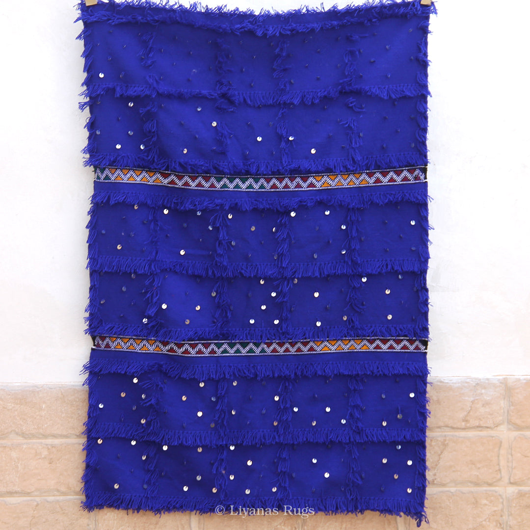 Modern Designer Berber Handira Liyana,S - Blue color