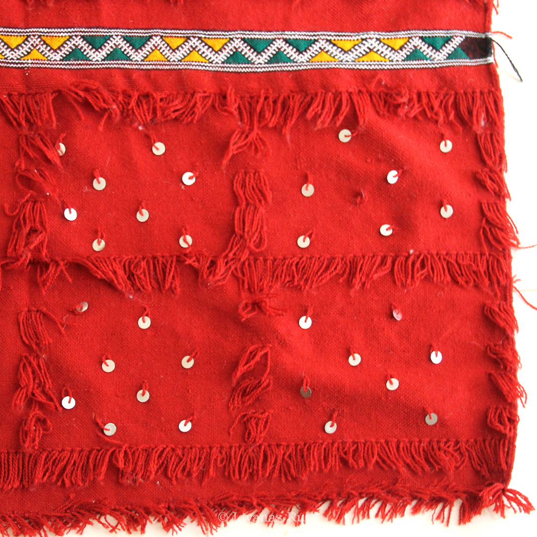 Modern Designer Berber Handira Liyana,S - Red color