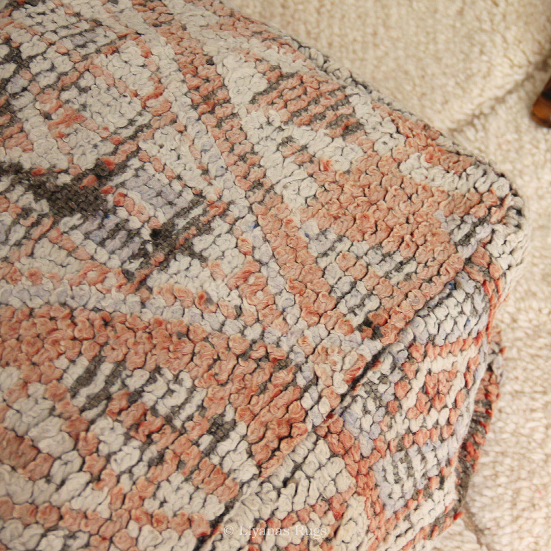 Sitzkissen Pouf Beni Ourain Liyana,s -Teppich