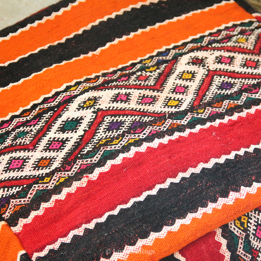 Sitzkissen Pouf Beni Ourain Liyana,s -Teppich