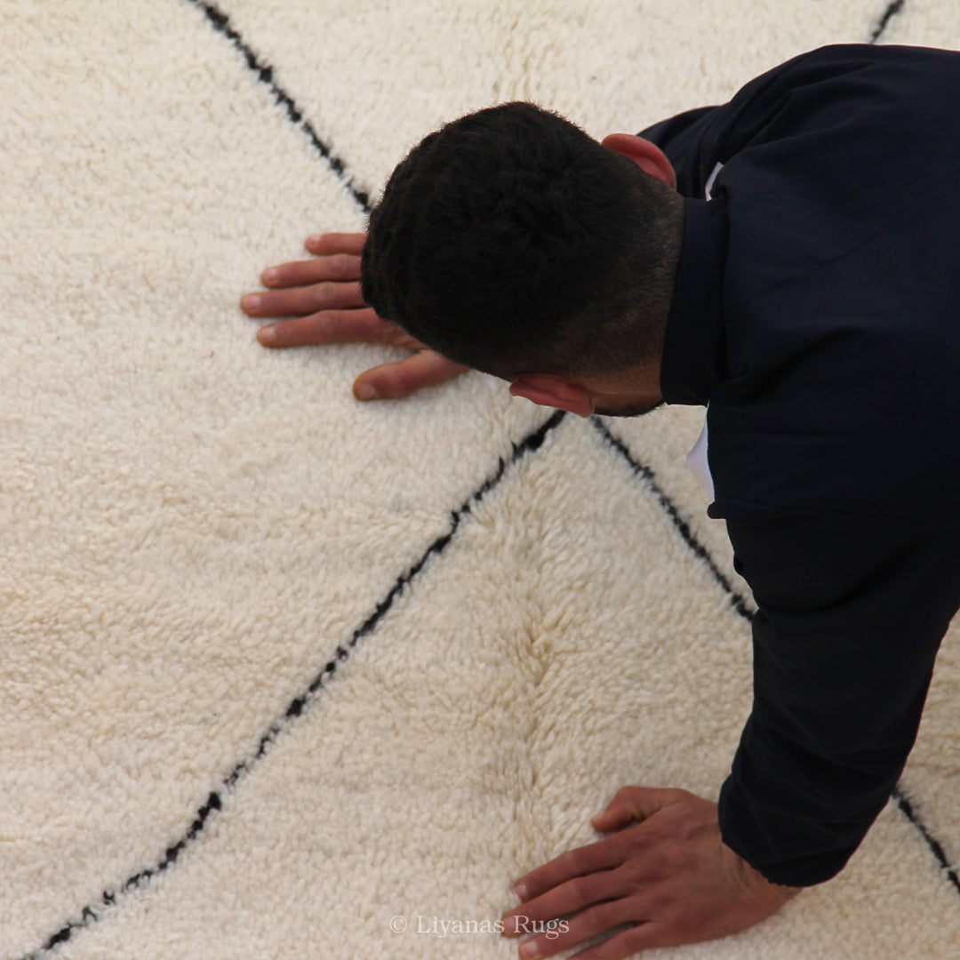 Modern designer Berber Beni Ourain Liyana, S carpet - 262cm - 155cm