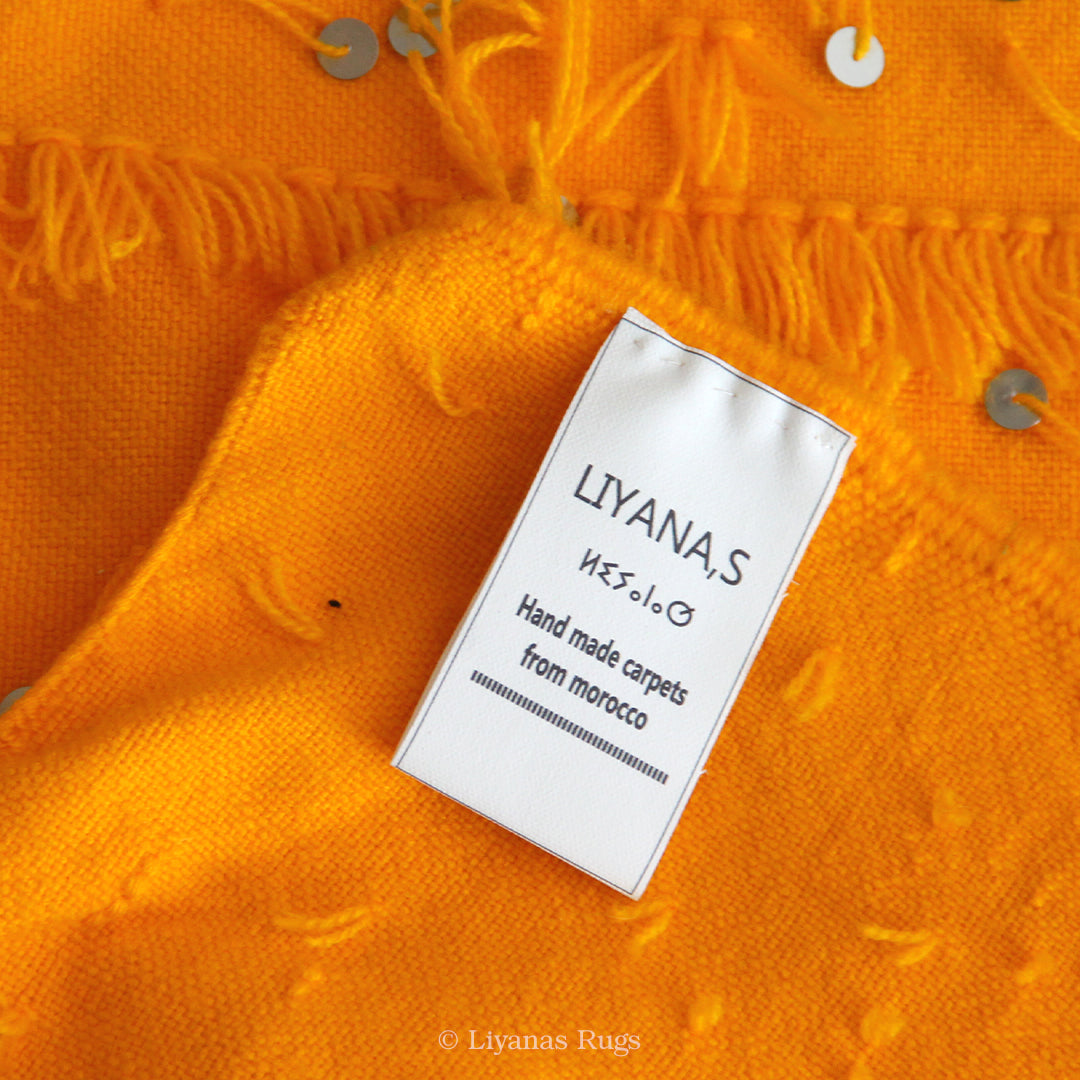 Modern Designer Berber Handira Liyana,S - Yellow color