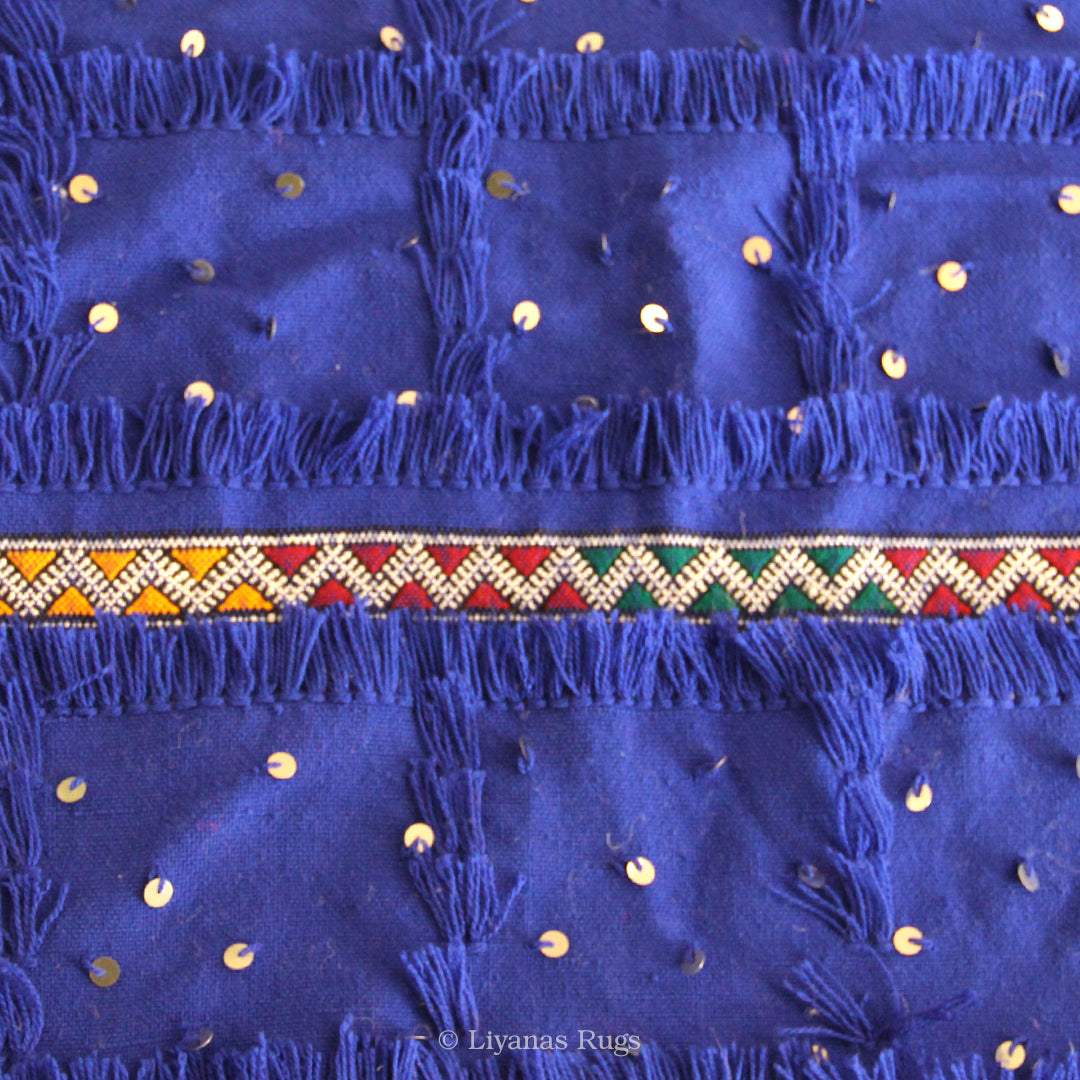 Modern Designer Berber Handira Liyana,S - Blue color