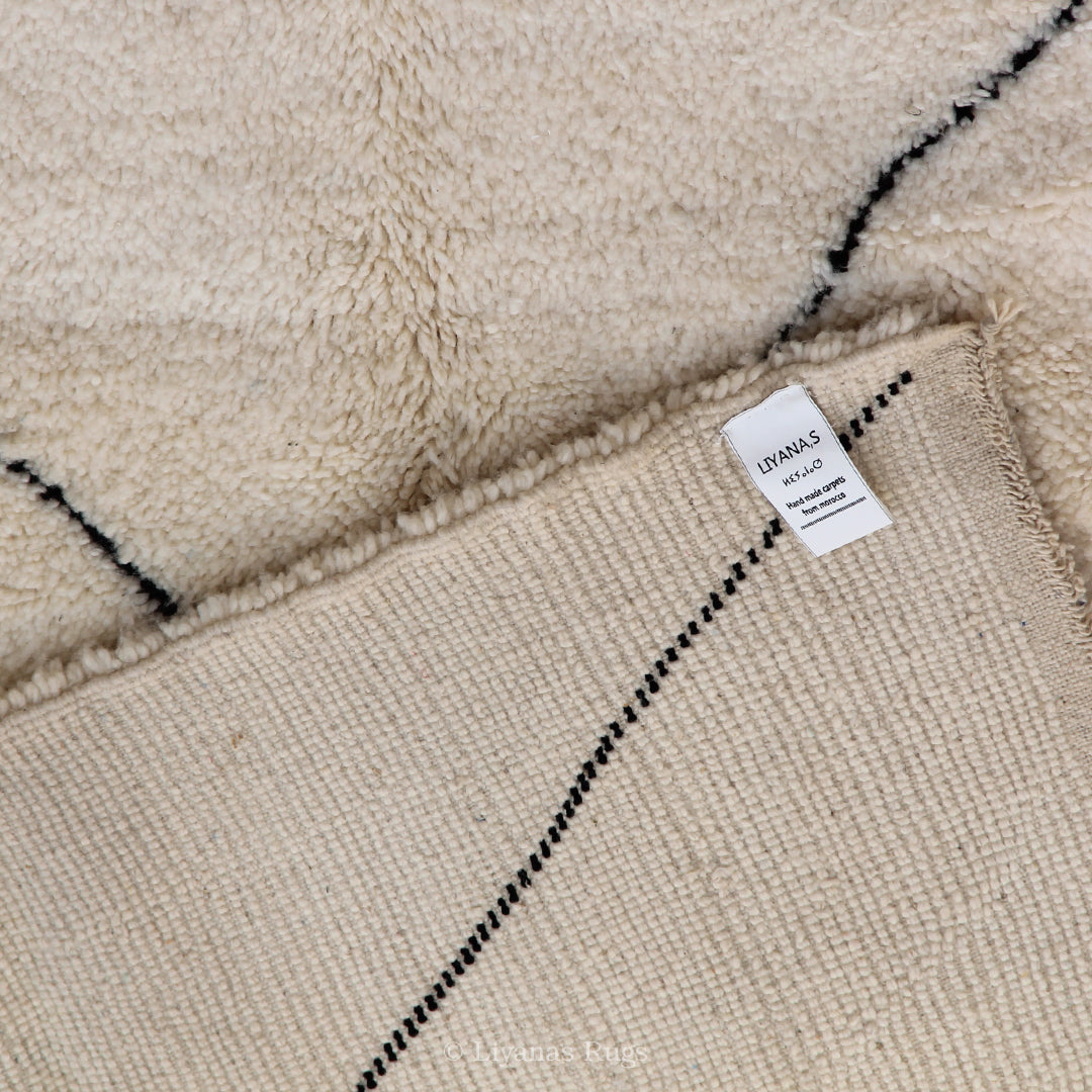 Modern designer Berber Beni Ourain Liyana, S carpet - 262cm - 155cm