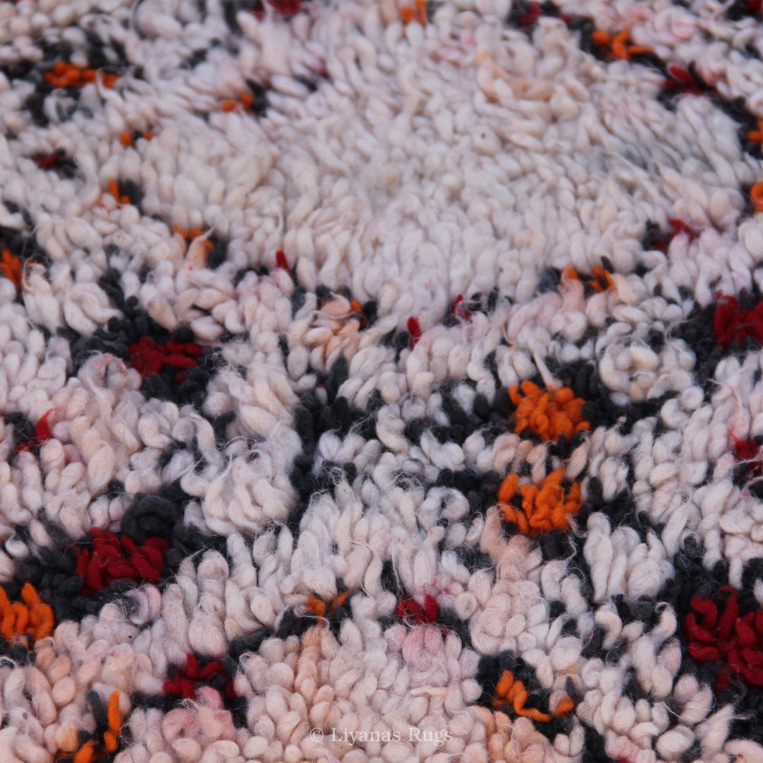 Sitzkissen Pouf Beni Ourain Liyana,s -Teppich