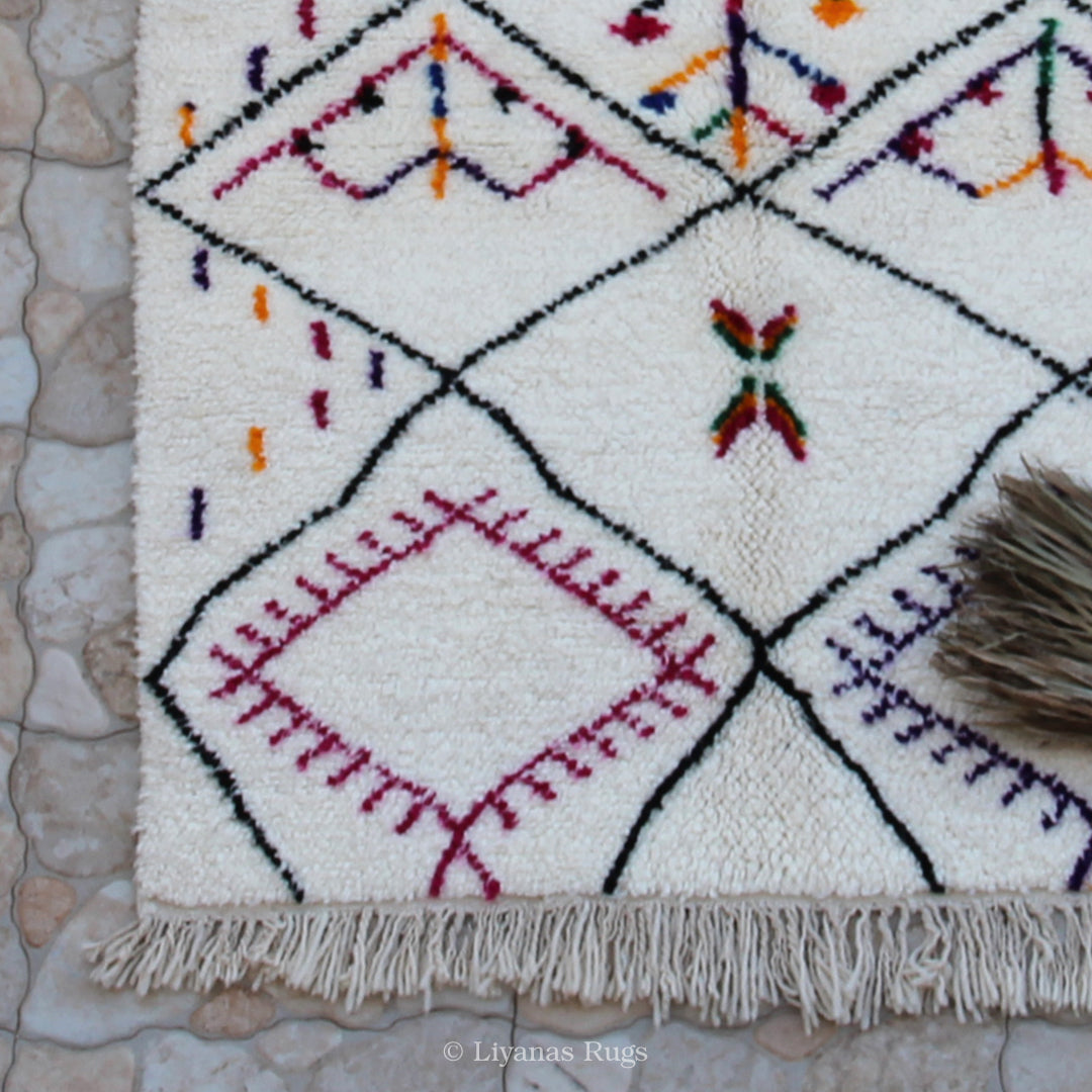 Modern Designer Berber Azilal Liyana,S - Teppich - 183 cm - 120 cm