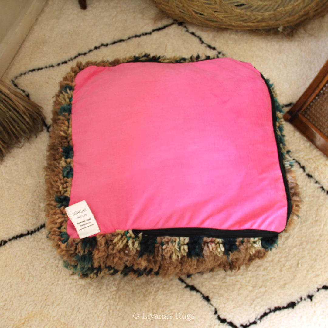 Sitzkissen Pouf Beni Ourain Liyana,s -Teppich