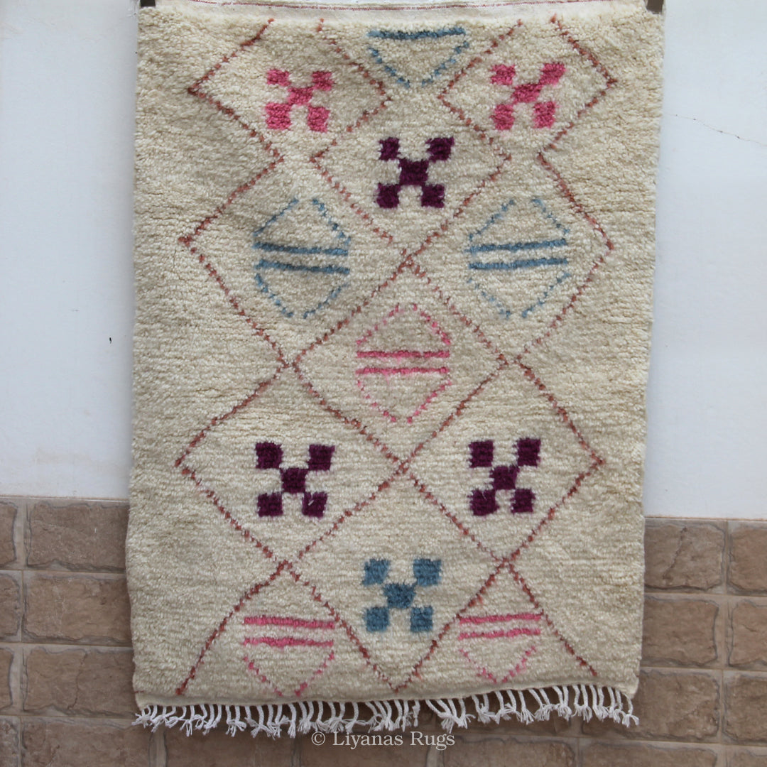 Modern Designer Berber Azilal Liyana,S - Teppich - 146 cm - 108 cm