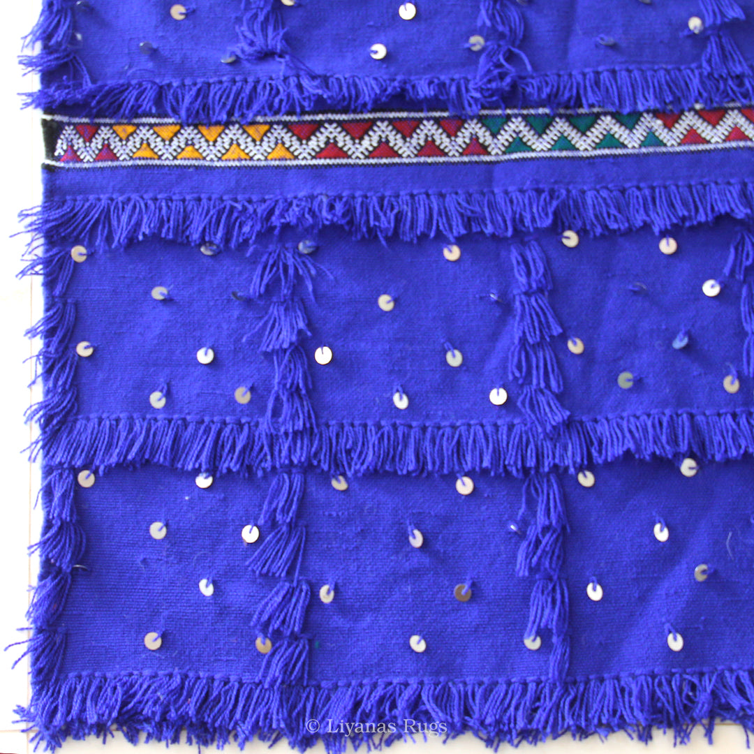 Modern Designer Berber Handira Liyana,S - Blue color